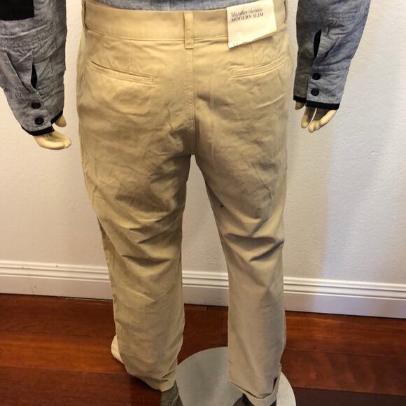 Life After Denim Modern Slim Chino Khaki Pants 36 - Picture 3 of 11